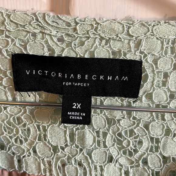 Victoria Beckham X Target Spring Green Long Sleeve Dress - Picture 3 of 9